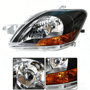 Conjunto de Faros Delanteros OE para <span class=keywords><strong>Toyota</strong></span> VIOS/<span class=keywords><strong>YARIS</strong></span> 2007-2011, Suministro de Fábrica de Autopartes - Negro Cromado - Product Image 4