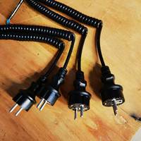 Europäischer Standard Wasserdichte Steckdose Stecker Stromkabel QT3-W 3*0,75 Quadrat Blankkupferdraht IP44 PVC-Ummantelung