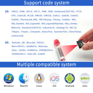 EMT8097M USB RS232 바코드 리더 스캐닝 엔진 자판기 용 1D 2D QR 바코드 스캐너 - Product Image 4