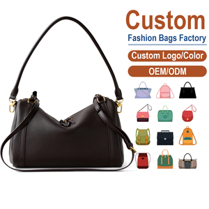 Sacs à bandoulière rétro en cuir véritable pour femmes, sacs à main décontractés en cuir de vachette, sacs Boston pour le voyage - Product Image 1