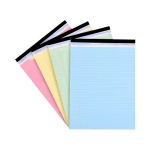 Colored Legal Pad Writing Pads of 8.5"*11.75" Perforated Write Notepad with Custom Logo Printed