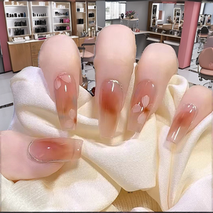 <span class=keywords><strong>Uñas</strong></span> Postizas al por Mayor, Puntas <span class=keywords><strong>de</strong></span> Gel Acrílico ABS, 24 Uds., Forma Almendrada, Reutilizables, Kits <span class=keywords><strong>de</strong></span> <span class=keywords><strong>Diseño</strong></span> <span class=keywords><strong>de</strong></span> <span class=keywords><strong>Uñas</strong></span>, Manicura con <span class=keywords><strong>Mariposas</strong></span> y Pegamento - Product Image 2