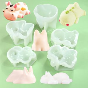 HY 3D Animal resina epoxi <span class=keywords><strong>molde</strong></span> silicona Corgi Capybara oso blando <span class=keywords><strong>molde</strong></span> para arcilla yeso pudín Fondant moldes para hornear - Product Image 5