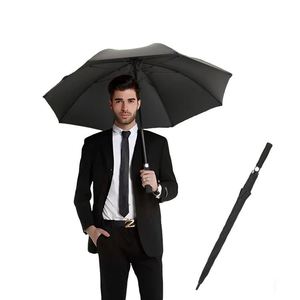 Parapluie de golf de luxe à long manche, personnalisé, vente en gros, pour voyages d'affaires, pour hommes - Product Image 1