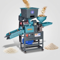 Moulin à riz commercial à moteur diesel/essence, prix usine, avec épurateur de pierres et machine à blanchir le riz