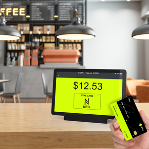 11 inch softpos NFC máy tính bảng với sạc cơ sở Android điện thoại di động POS thiết bị đầu cuối DC trong nhà hàng tap để trả tiền phía trước NFC Android Máy tính bảng - Product Image 3