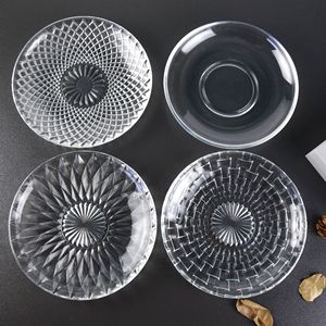 Meistverkaufte Kuchen-Servierschale Top-Design Tischdekoration Klare Kristallglas-Servierplatte Glas-Tablett - Product Image 2