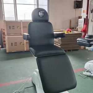 Table de massage, lit de spa, lit de traitement électrique rotatif en cuir synthétique, 3/4 moteurs, chaise de beauté, lit médical - Product Image 6