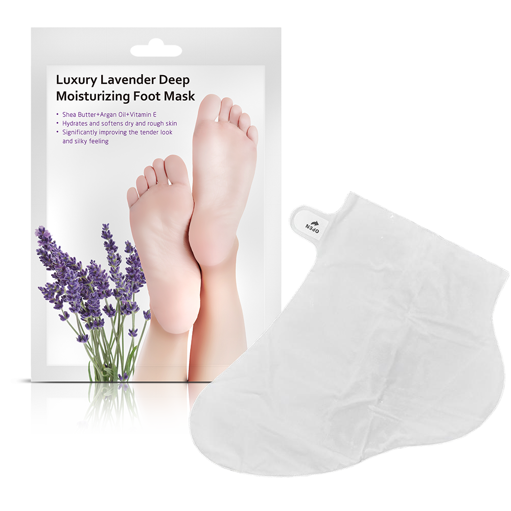 Masque hydratant pour les pieds à la lavande