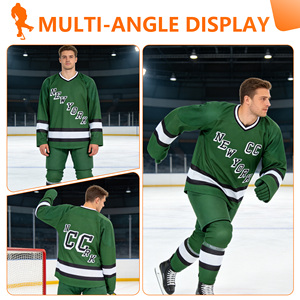 Custom Sublimation Puckpros Model 2 Ice Hockey Jersey Breathable Mesh Adult Hockey Resistant Team Wear 100% Polyester Quick Dry - Product Image 3