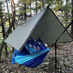 Tente de camping légère et portable pour 1-2 personnes, toutes saisons, avec bâche de protection contre la pluie, <span class=keywords><strong>moustiquaire</strong></span>, deux chambres, montage rapide et automatique - Product Image 6