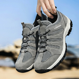 <span class=keywords><strong>รองเท้า</strong></span>เดินป่าผู้ชายสำหรับฤดูใบไม้ผลิ ฤดูร้อน ฤดูใบไม้ร่วง แบบมีไฟ กันลื่น ระบายอากาศได้ดี น้ำหนักเบา เหมาะสำหรับวัยกลางคน - Product Image 2