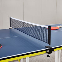 Table de tennis de table et de badminton pliable pour enfants en PVC, 2 panneaux, intérieur, mobile, personnalisable, modèle C1