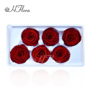 Matériaux de bricolage pour fleurs décoratives en gros, têtes de roses préservées de 5-6 cm, bouquets décoratifs de mariage, fleurs éternelles - Product Image 5