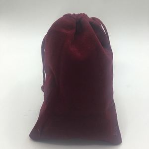 Fashionalble New Stock 8*10cm Customizable Logo Accept Patch Handle Velvet <b>Candle</b> Cards Storage Gift Bag Recyclable Craft Shock - Product Image 3