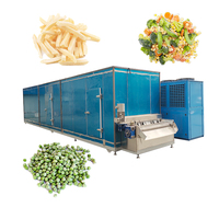 Automatische Bevroren Plantaardige Productielijn Okra Ui Wortel Broccoli Iqf Bevriezing Verwerkingslijn