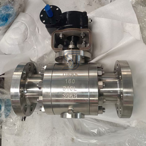 Shenji Robinet à opercule manuel trois pièces haute pression à raccord à bride A105/F304/F316, personnalisable OEM, PN16-PN250, pour eau/huile Q41F-16 - Product Image 3