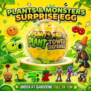 Capsule Gacha aléatoire Speedy Stock Restock Plant Tower Defense pour Ensemble de jeu de <span class=keywords><strong>prix</strong></span> de carnaval, Œuf surprise mystère - Product Image 1
