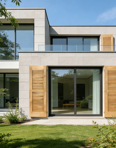 Persianas de Estilo Rústico, Puerta de Granero, Decoración de Pared Interior, Minimalista, de Madera Maciza, Tradicional, Persiana para el Hogar, Resistente al Viento - Product Image 2