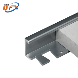 Perfil de aluminio Dafuxin con acabado mate negro para bordes de azulejos y muebles, ideal para renovación de hoteles. - Product Image 1