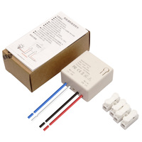 Interrupteur à distance sans fil 433 MHz 10A, sans câblage, 220V, maison intelligente, LED, lustre, contrôle multiple/double, fixation libre