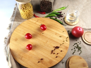 Tre tự nhiên nhà bếp xoay bảng phục vụ Tấm xoay tre lười biếng <span class=keywords><strong>Susan</strong></span> - Product Image 2