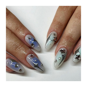 Qualité supérieure Ombre Impression Or Bronzage Faisant La <span class=keywords><strong>Machine</strong></span> Longueur Moyenne Amande Réutilisable Presse Sur <span class=keywords><strong>Ongles</strong></span> <span class=keywords><strong>Faux</strong></span> <span class=keywords><strong>Ongles</strong></span> De Colle - Product Image 3