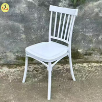 Chaises de jardin modernes en plastique PP blanc de haute qualité, design nouveau, moins cher, durables, pour mariage, fête, hôtel, ferme, parc