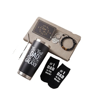 Recuerdo para el Día del Padre, Vaso de Acero Inoxidable de 20 oz con Brazalete, Caja de Regalo para el Cumpleaños de Papá, Set de Regalo para Hombre - Product Image 3