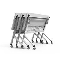 Tables de réunion pliantes LEADCOM LS-704, structure en acier de haute qualité, modernes, pour salles de classe et usage commercial.