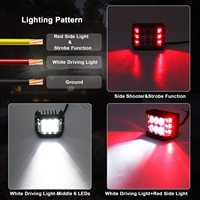 Lampe de travail étanche pour véhicule Oem, 4 pouces, 30w, Spot Led, 4x4, Laser tout-terrain, dosettes de brouillard Led, lampe de travail pour voiture, camion, tracteur, moto