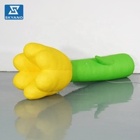 Modèle de fleur de tulipe gonflable suspendue, plante artificielle décorative pour centre commercial, extérieur, camping, fête, festival