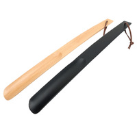 Chausse-pied en bois massif pour homme, lisse, avec logo gravé au laser, à long manche, pour usage domestique, ne se plie pas, fournitures hôtelières, vente en gros d'usine