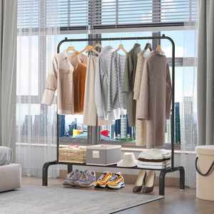 Modern Minimalist Adjustable Height Metal Living Room Coat <b>Rack</b> with Single Pole Design - Product Image 3