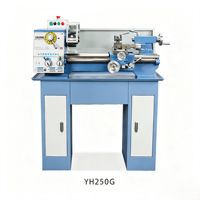 Tour manuel de précision compact YH250G pour l'industrie, les ateliers de réparation métallique, les écoles et l'usage domestique – Mini tour