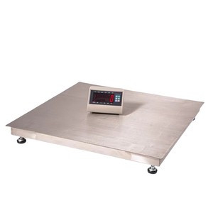 Báscula de plataforma impermeable de acero inoxidable Veidt de 0.8*0.8m, 2t, con placa de 4mm y indicador A12E, modelo TCS-DS - Product Image 6