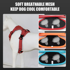 Producción de fábrica de malla de nailon Led <span class=keywords><strong>Pet</strong></span> Rock Light up Dog Vest Reflective Outdoor Party Led Dog Harness Set - Product Image 6