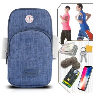 Mobile Phone Running Arm Bag Accessories Water Proof Canvas Fitness Mobile Phone Armband Sport Arm Bag