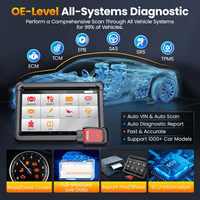 Ancel X6 - Lecteur de codes avec écran tactile de 10,1 pouces, diagnostics de tous les systèmes et 10 réinitialisations de maintenance