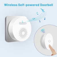 Timbre Inalámbrico Autoalimentado, Timbre Inteligente para el Hogar, Sistema de Alarma para Puerta de 433MHz, Altavoz Estándar para UE, Reino Unido y EE. UU.