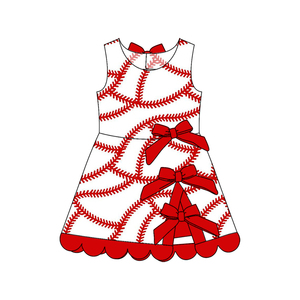 BSSO1945 Tenues personnalisées pour petit garçon, imprimé baseball bleu ciel, vente en gros pour enfants, ensemble pour tout-petit garçon à manches courtes - Product Image 5