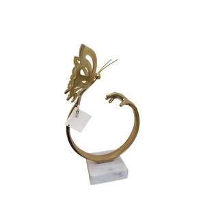 Modern Handmade Brass Butterfly Sculpture Tabletop <b>Art</b> Decor Elegant Nature Inspired Figurine for Living Room Office Shelf - Product Image 1