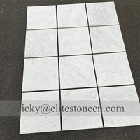 Carreaux fins en marbre blanc naturel 12x12, marbre blanc de Carrare Italie 24x12, carreaux muraux