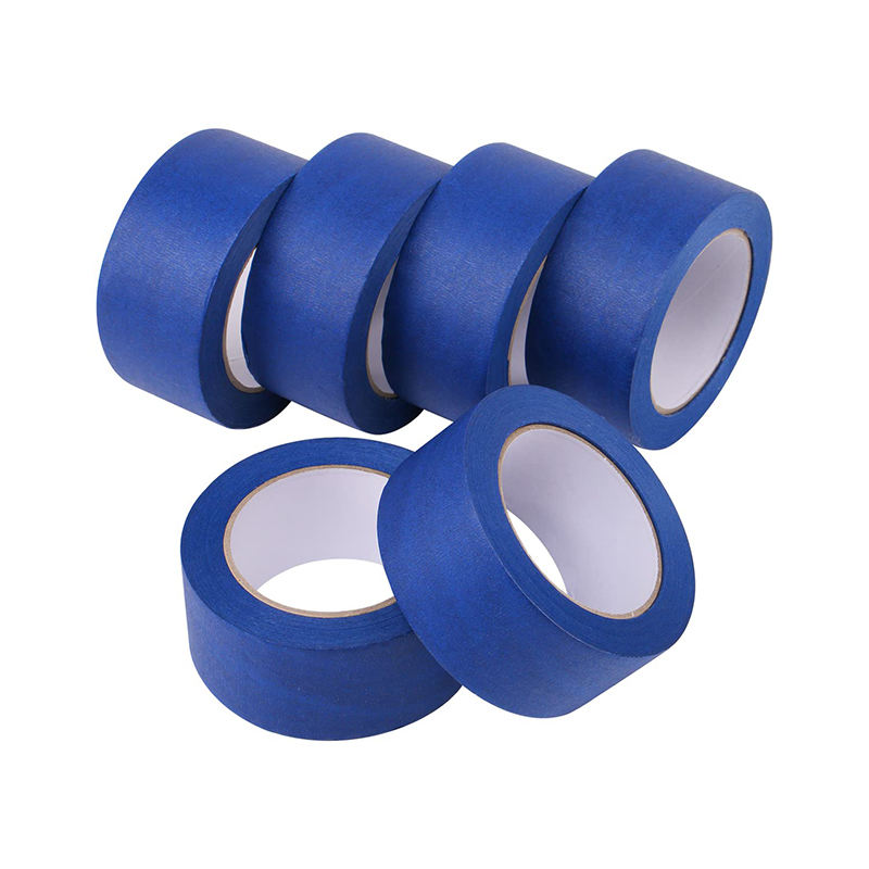 YONGYU Factory Self Adhesive Writable Crepe Paper Film Roll Blue Wall Car Auto Automotive Paint Painters Painting Masking Tape