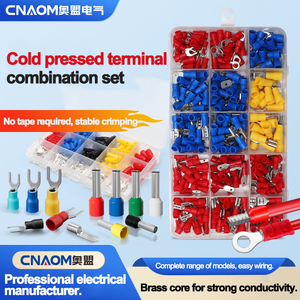 Vente en gros Ensemble de bornes pressées à froid Ensemble de bornes de connecteur de fil de câble de type <span class=keywords><strong>O</strong></span> Type U Kit de bornes de câble série Rv sv - Product Image 2