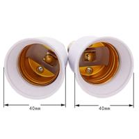 Blanc E14 à E27 Led éclairage support de lampe convertisseur vis ampoule douille adaptateur Led économie lumière halogène lampe Bases 3a 220v