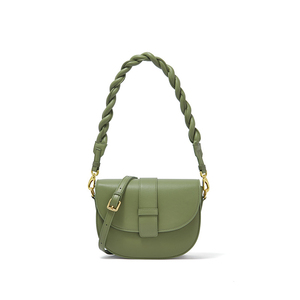 กระเป๋าหนังแท้ LOUIS LEVANE 2022 รุ่น Saddle Bag แฟชั่นหรูหรา ดีไซน์เนอร์ กระเป๋าถือผู้หญิง ปิดด้วยแม่เหล็ก พกพาสะดวก - Product Image 1