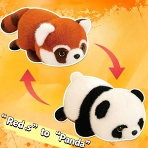 Juguetes <span class=keywords><strong>de</strong></span> peluche personalizados al por mayor <span class=keywords><strong>de</strong></span> 24 cm, figuras <span class=keywords><strong>de</strong></span> panda y mapache reversibles para máquina <span class=keywords><strong>de</strong></span> garras, juguete y regalo para niños - Product Image 3