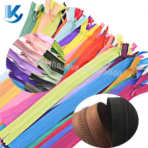 Ky Nylon Rits Pull Closed 3 # Color Tape Onzichtbare Tanden Nylon Rits Hoge Kwaliteit Kleding Rits