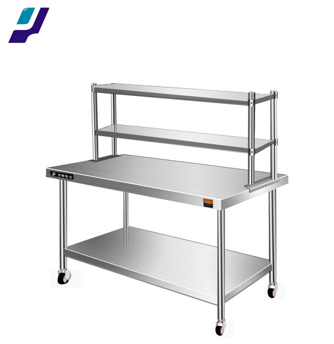 High Quality Double Flat Workbench 304